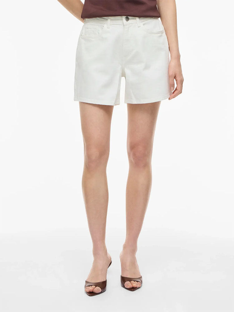 Vijaf Denim Shorts-White