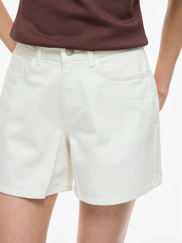 Vijaf Denim Shorts-White