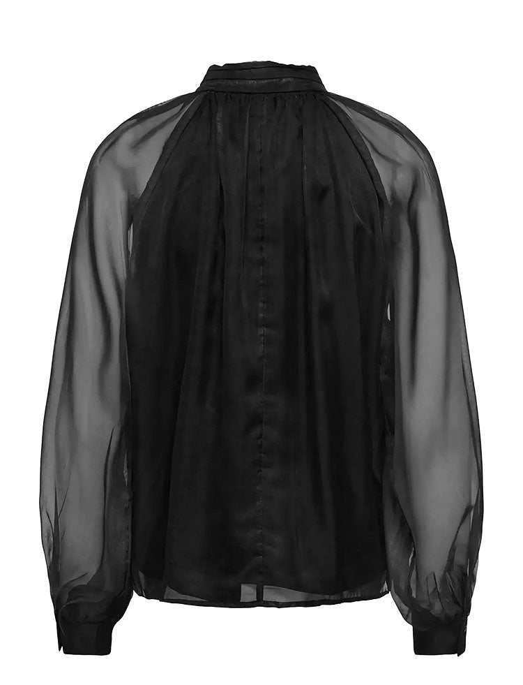 Onllumeria Tie Blouse-Black