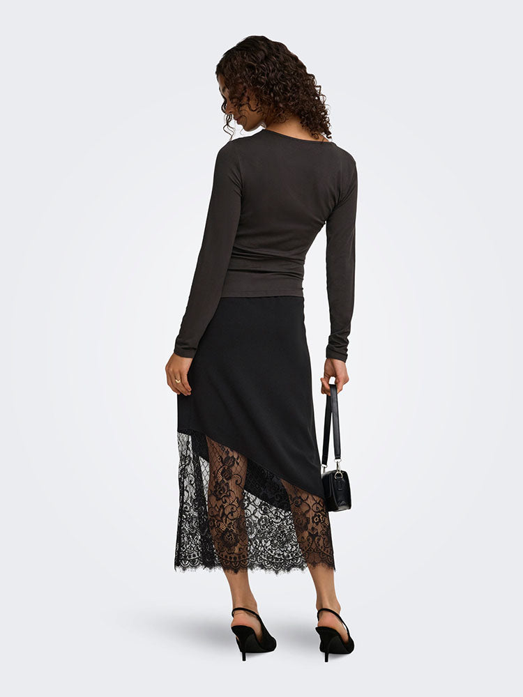 Jdygeggo Life Mix Lace Skirt-Black
