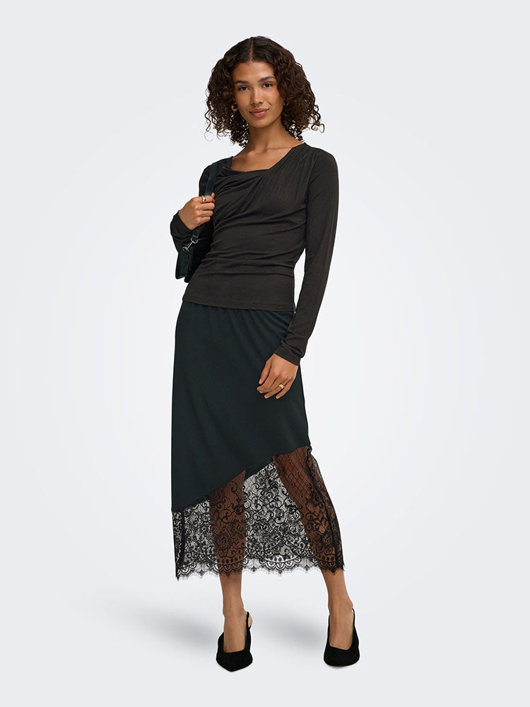 Jdygeggo Life Mix Lace Skirt-Black
