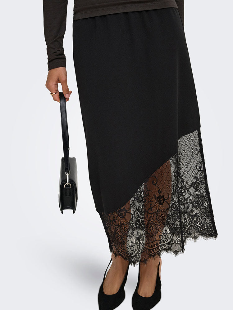 Jdygeggo Life Mix Lace Skirt-Black