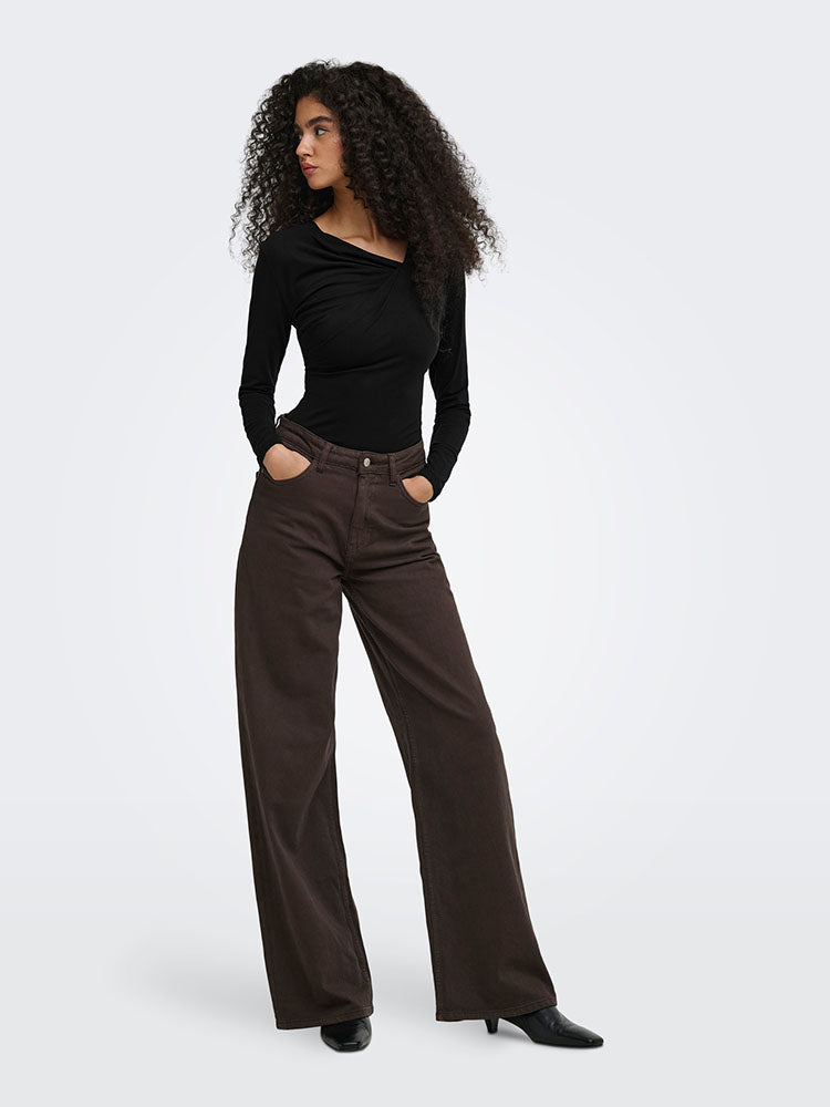 Jdyirena Waterfall Top-Black