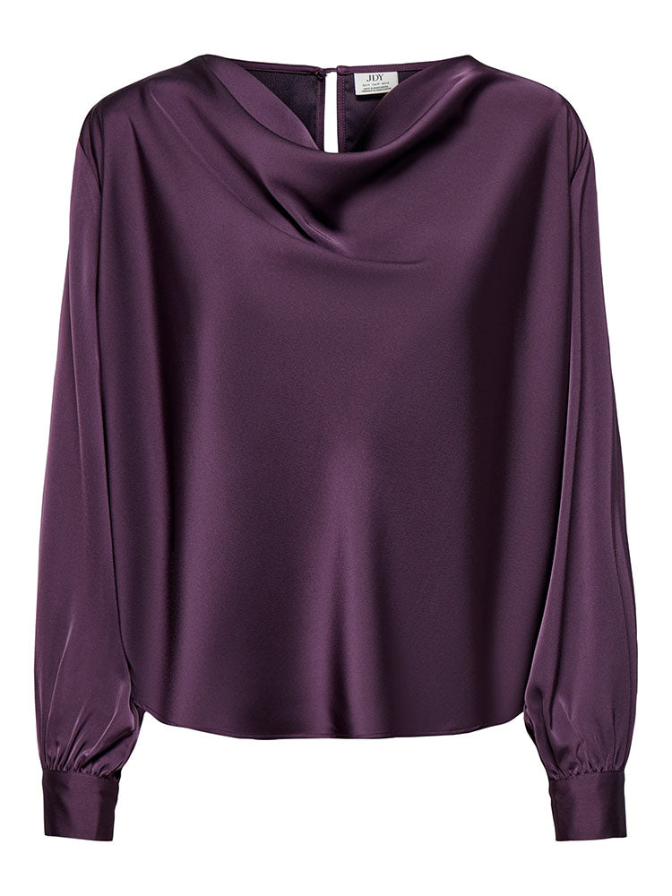 Jdyrocky Waterfall Top-Perfect Plum