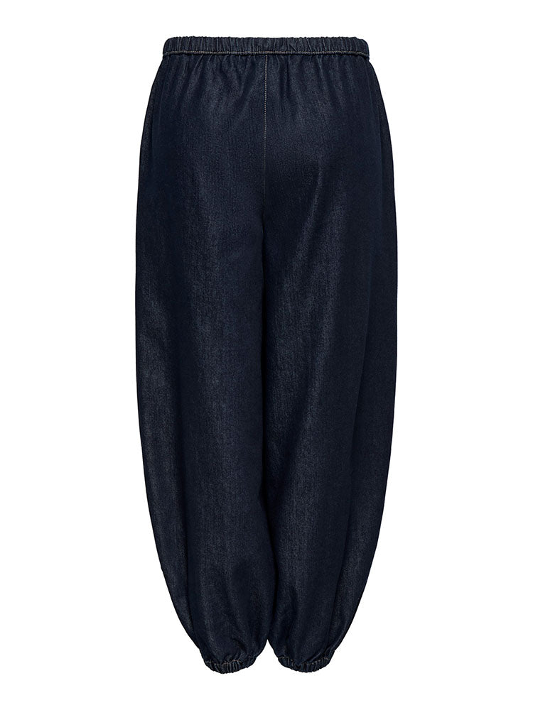 Jdysansa Mid Waist Genie Jeans-Dark Blue Denim