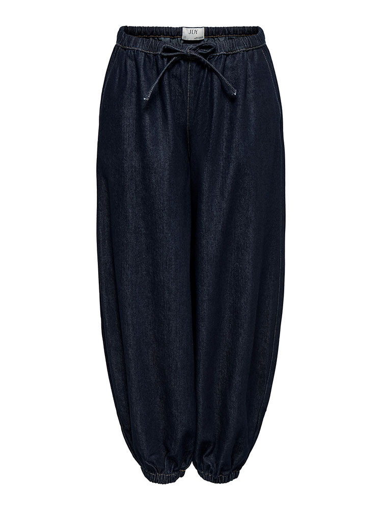 Jdysansa Mid Waist Genie Jeans-Dark Blue Denim