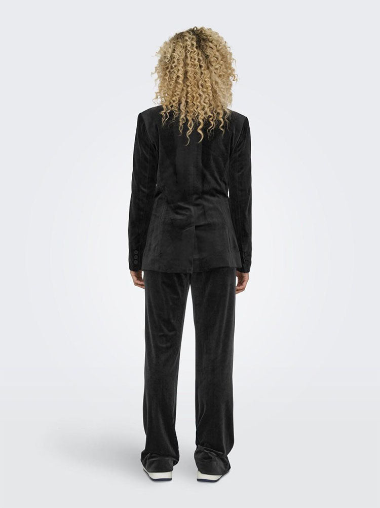 Onlastrid Velvet Blazer-Black