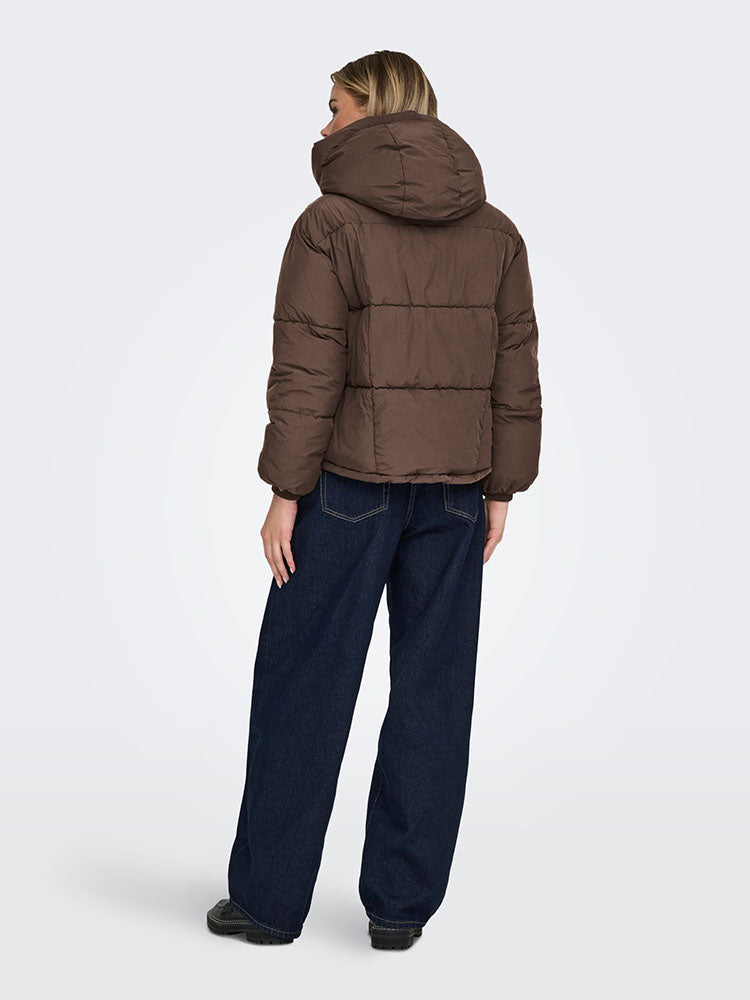 Onlcornelia Puffer Jacket-Chocolate Martini