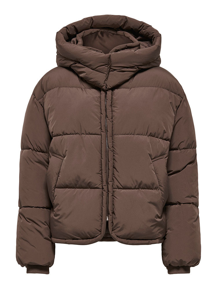 Onlcornelia Puffer Jacket-Chocolate Martini