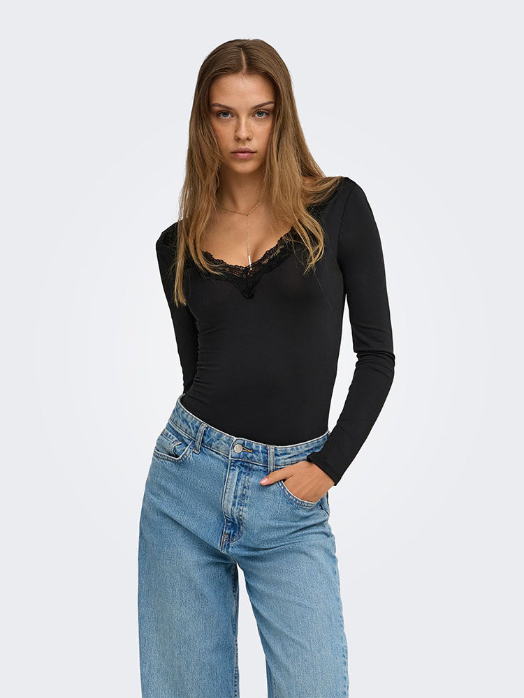 Onlfern Bodysuit-Black