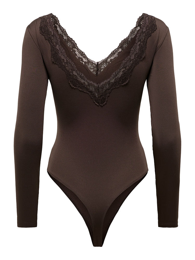 Onlfern Bodysuit-Brown