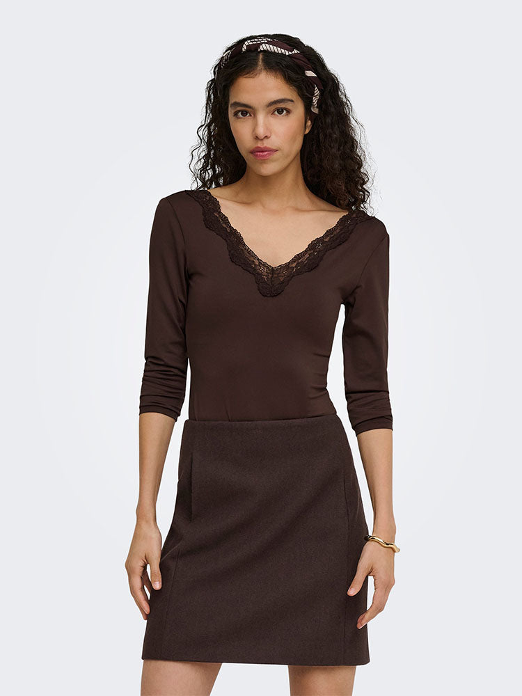 Onlfern Bodysuit-Brown