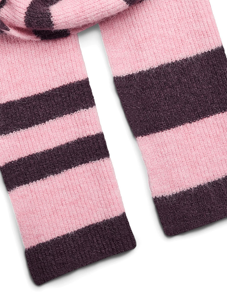 Pcalina Scarf-Wine/Pink Stripe