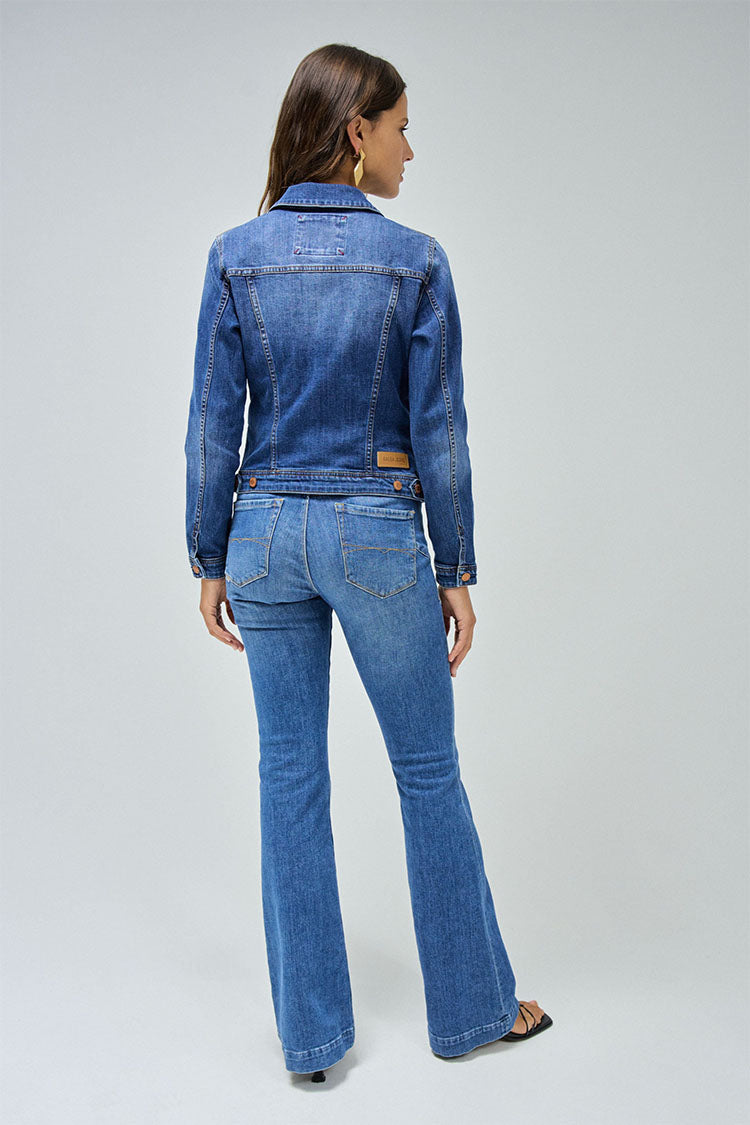Denim Jacket-Medium Blue Denim