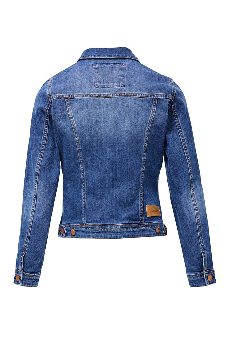 Denim Jacket-Medium Blue Denim