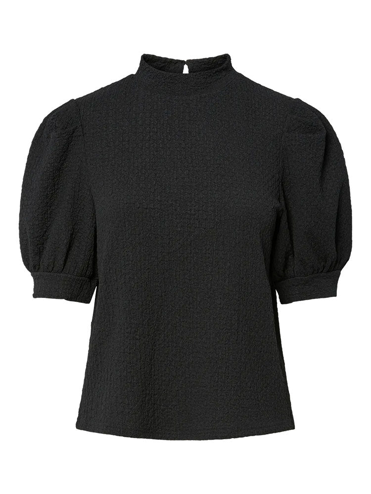 Pcjamal High Neck Top-Black