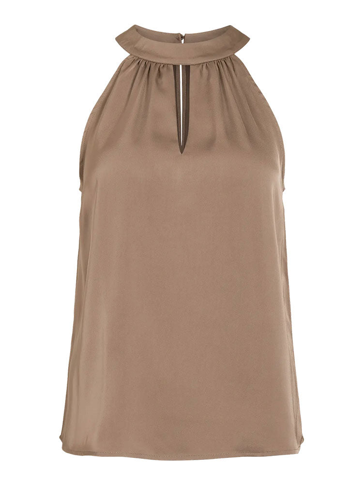Viravenna Halter Neck Top-Fossil
