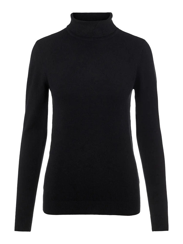 Objthess Black Knit Poloneck
