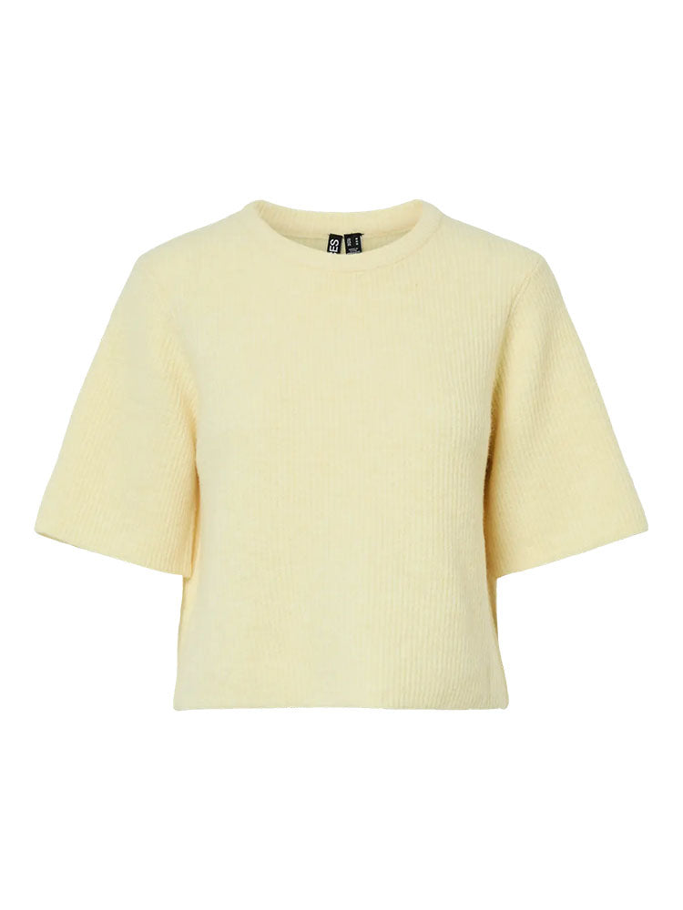 Pcsilly Knit Sweater-Pale Banana