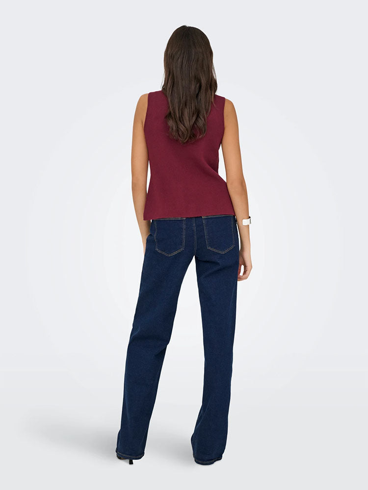 Onlibi Knitted Vest-Fig