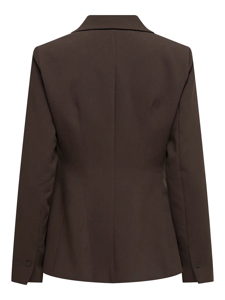 Onlraven Fitted Blazer-Coffee Bean