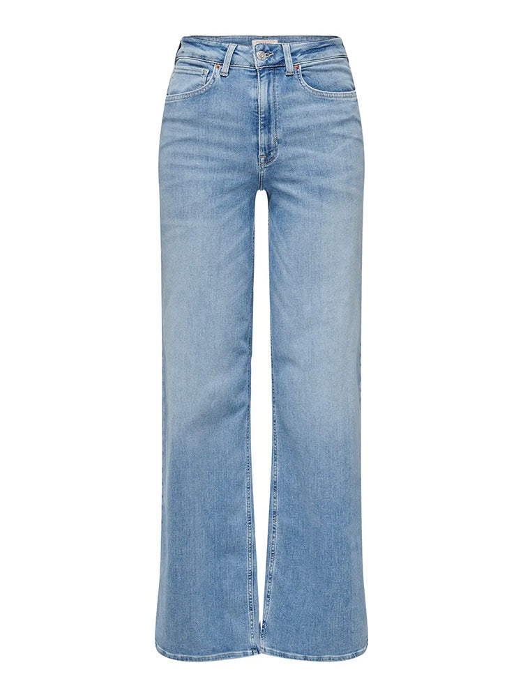 Onlmadison Blush High Waist Wide Leg Jeans-Light Blue Denim