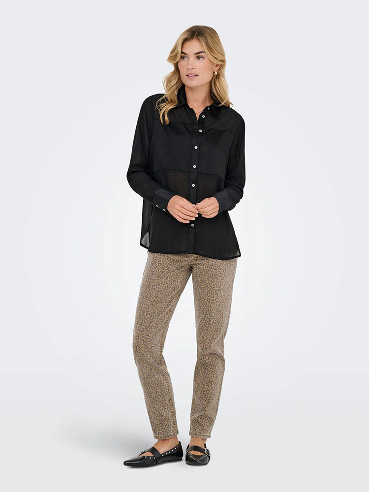 Onlstar Breeana Mix Shirt-Black