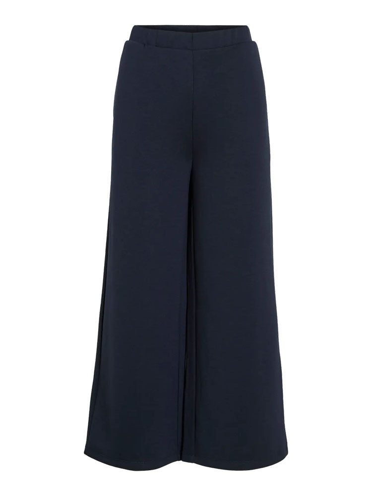 Visiffi High Waist Culotte Trousers-Navy