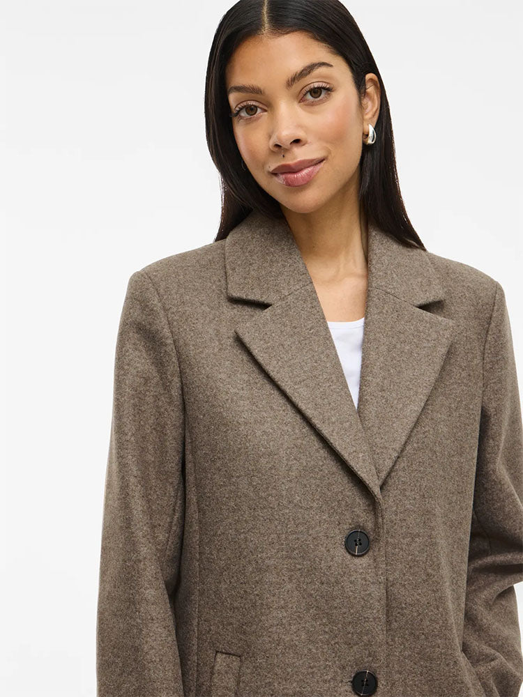 Viclaudia Button Coat