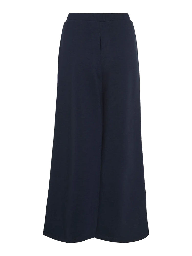 Visiffi High Waist Culotte Trousers-Navy