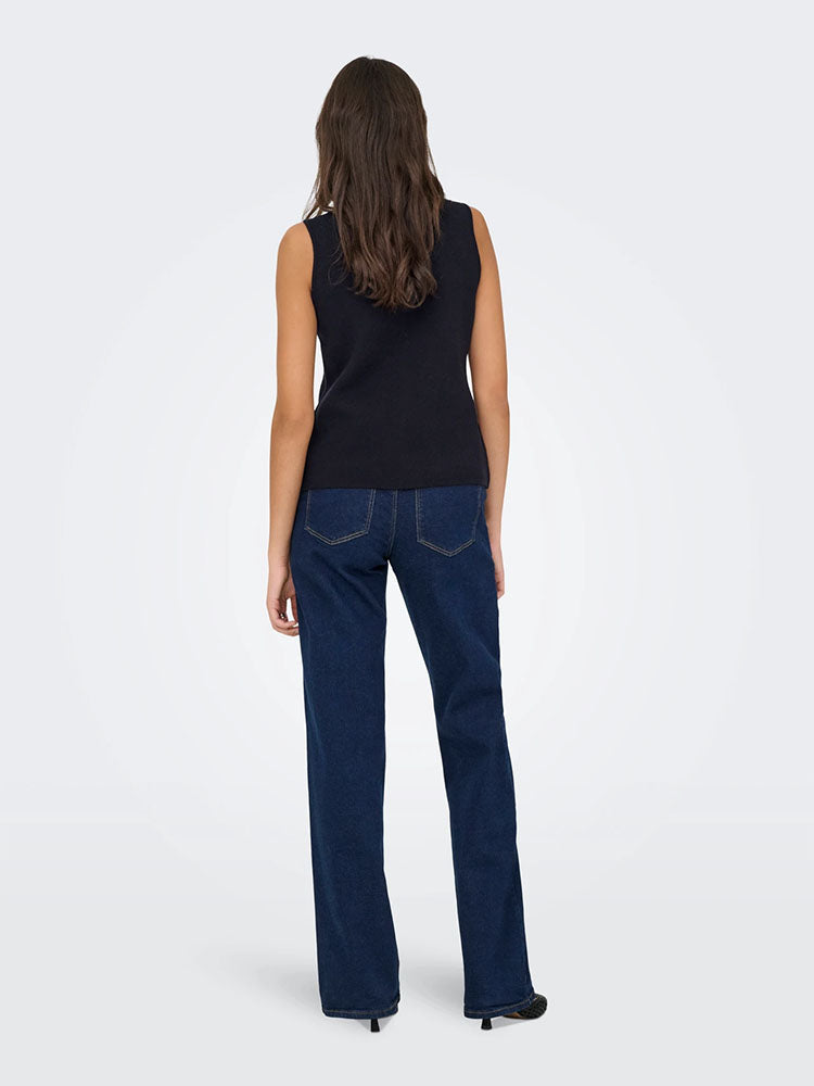 Onlibi Knitted Vest-Navy