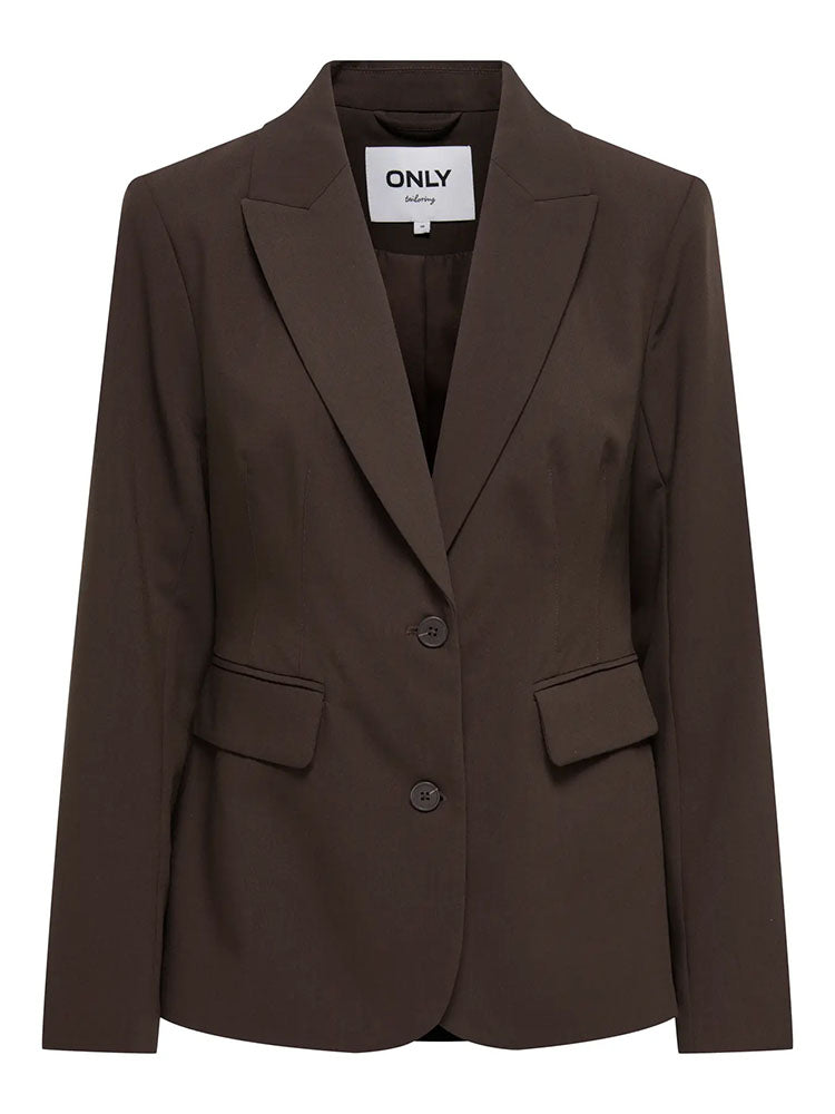Onlraven Fitted Blazer-Coffee Bean