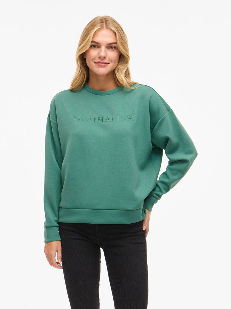 Vireflect Roundneck Sweatshirt in Bottlegreen
