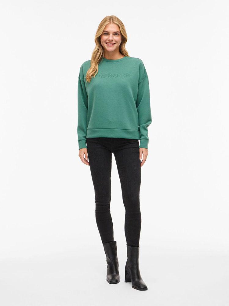 Vireflect Roundneck Sweatshirt in Bottlegreen