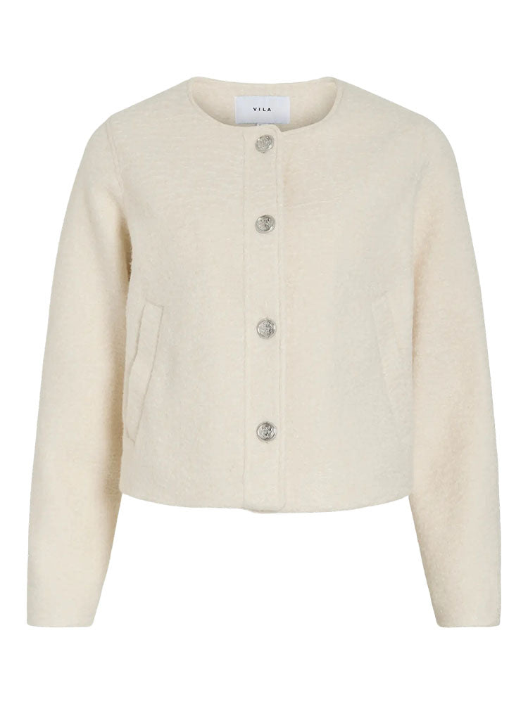 Vilynne Short Jacket-Cream