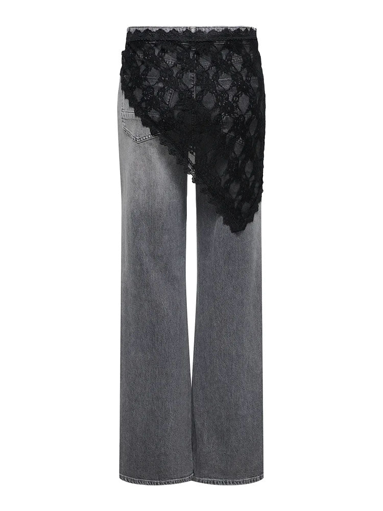 Onlsof Lace Scarf-Black