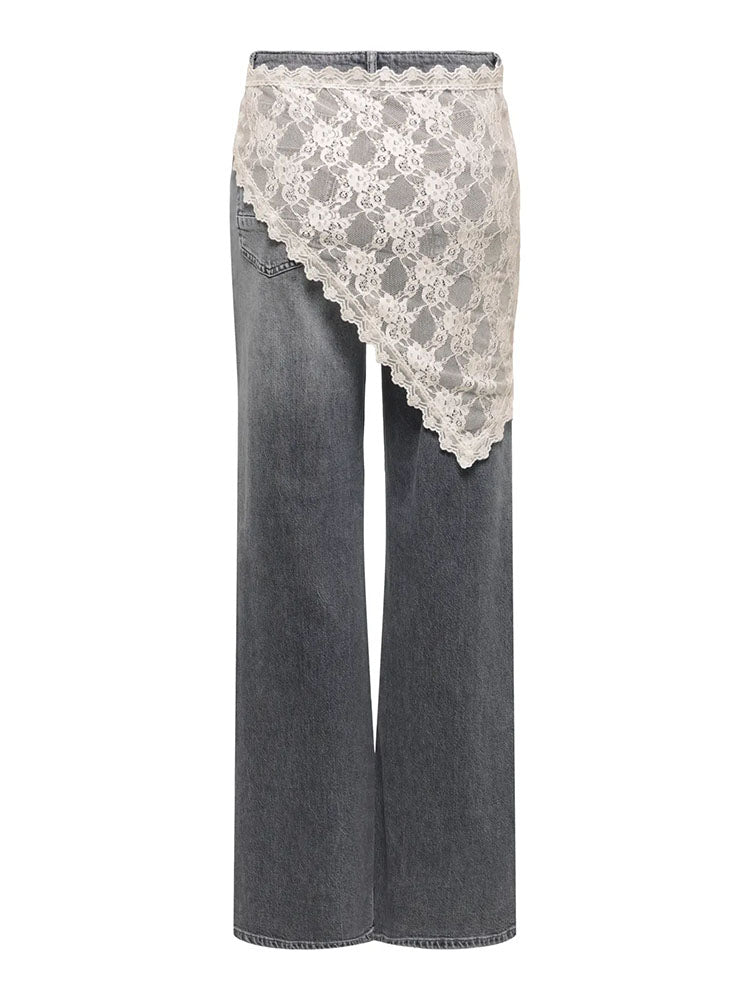 Onlsof Lace Scarf-Antique White