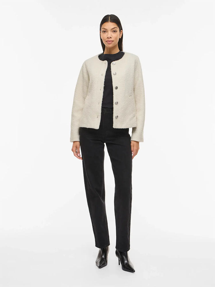 Vilynne Short Jacket-Cream