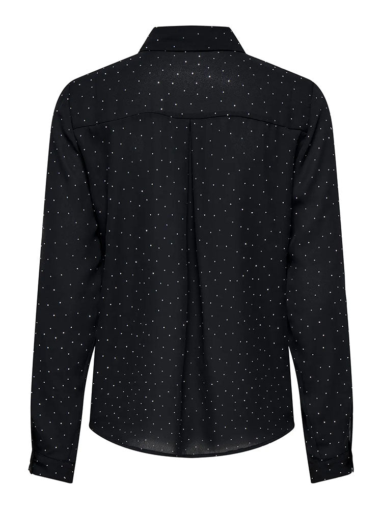 Onlzeke Black Shirt with Silver Studs