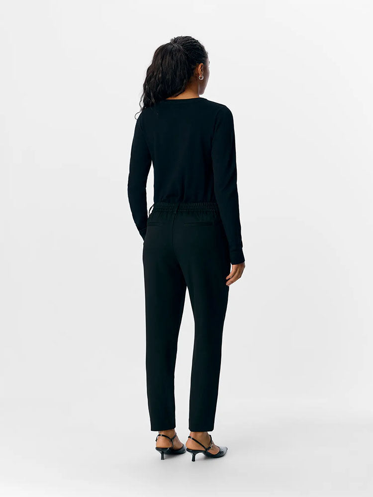Objlisa Slim Trousers-Black