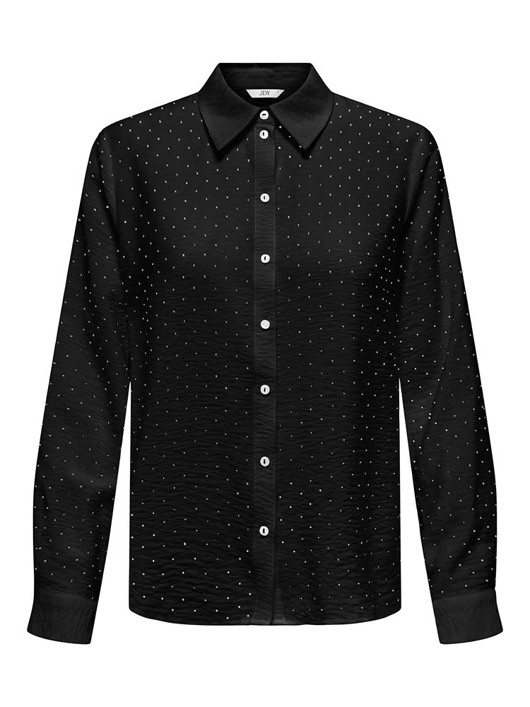 Jdyrina Rhinestone Shirt-Black