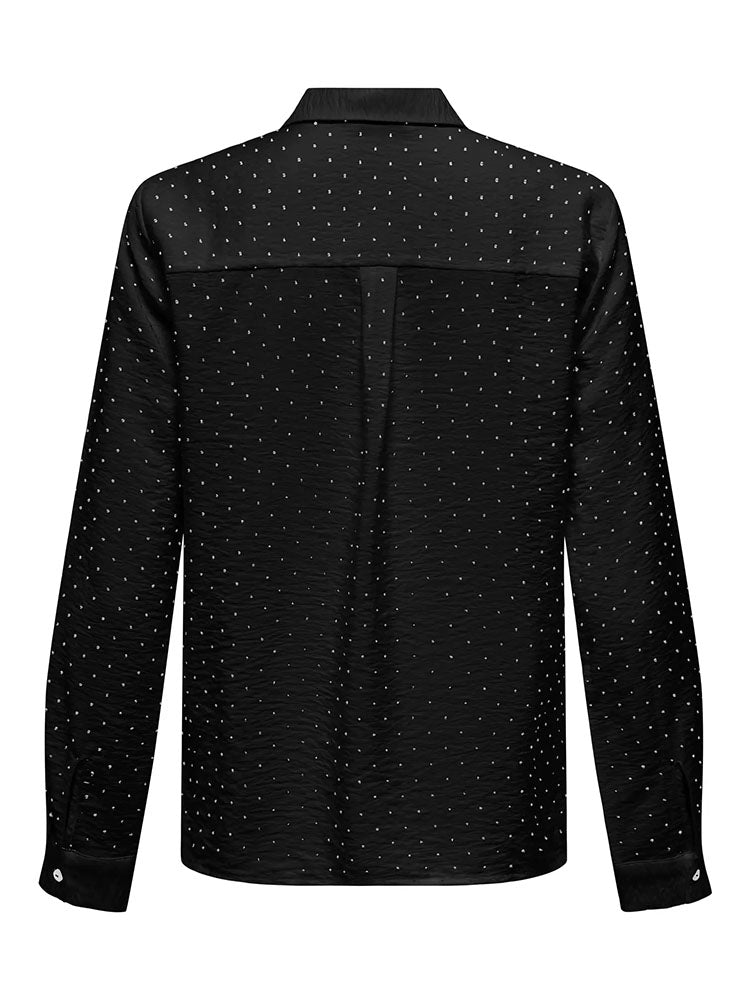 Jdyrina Rhinestone Shirt-Black