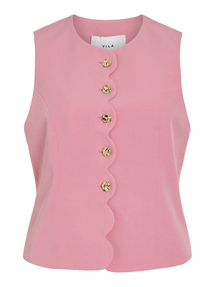 Viiris Waistcoat-Sea Pink