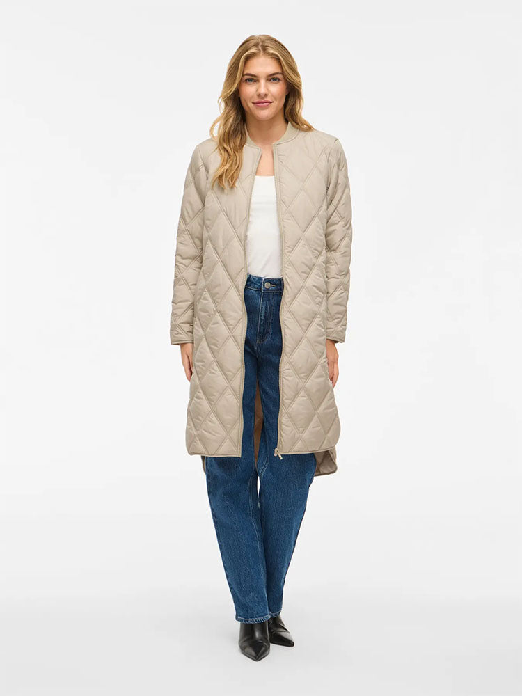 Viquila Quilted Coat-Cream