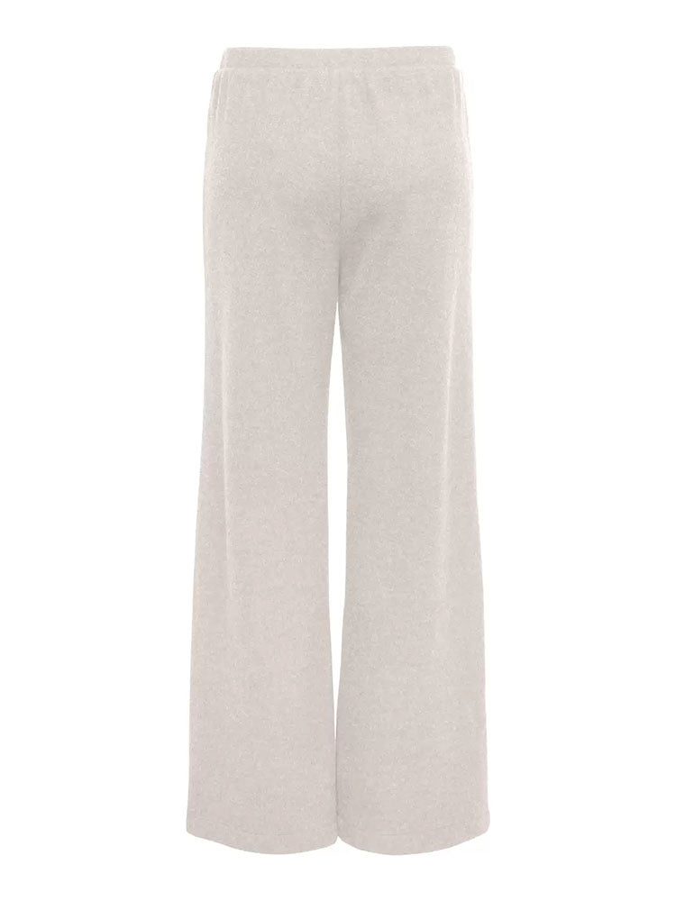 Onlmatty Wide Knit Trousers-Light Beige