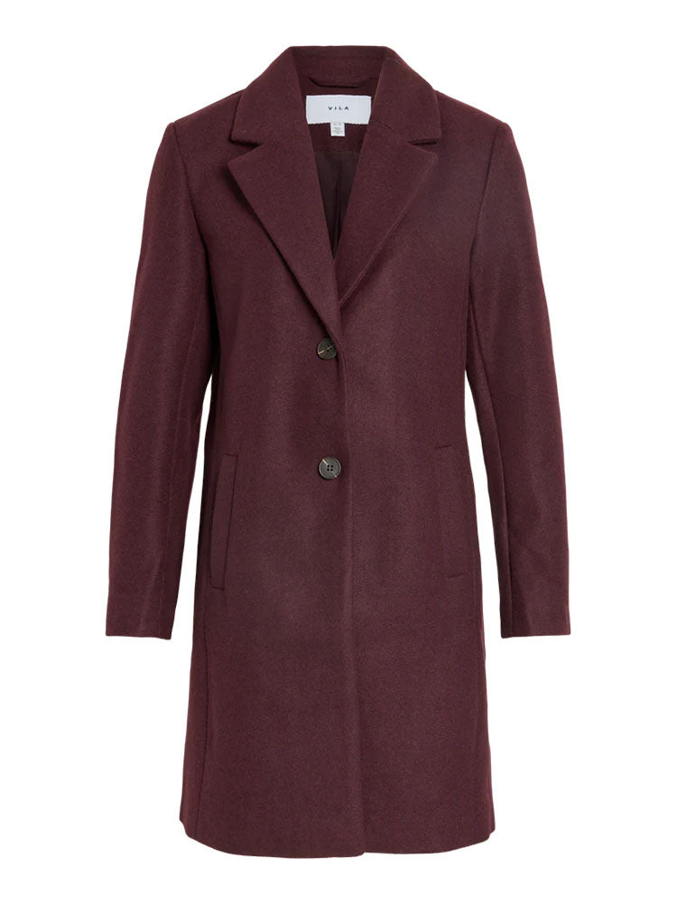 Viclaudia Button Coat-Fig