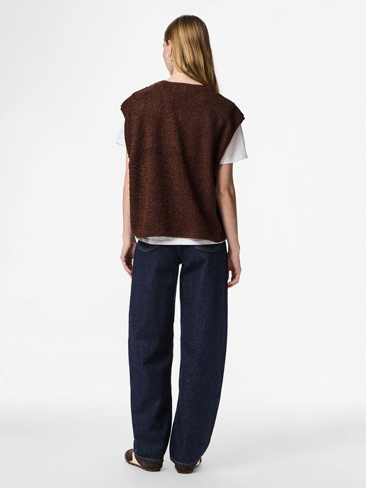 Pckatty Teddy Vest-Chicory Coffee