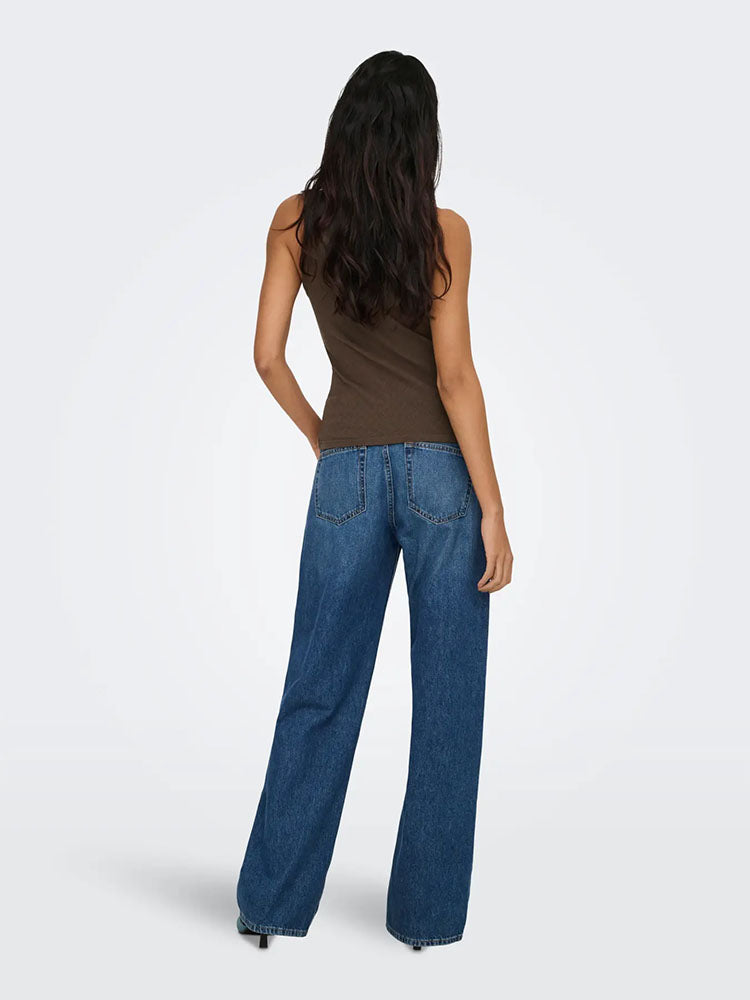 Onlmadison Tank Top-Brown