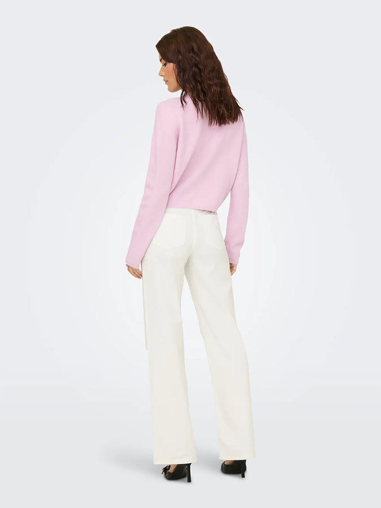 Jdychloe Short Knit Cardigan-Pink