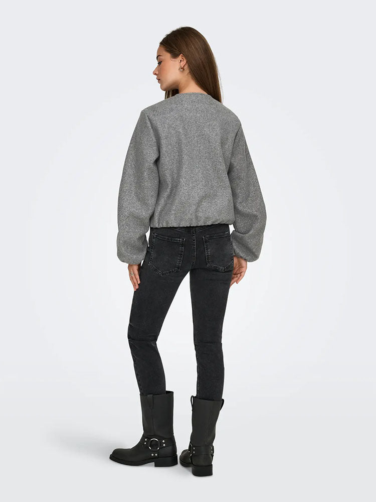 Jdyofir Balloon Short Jacket-Grey